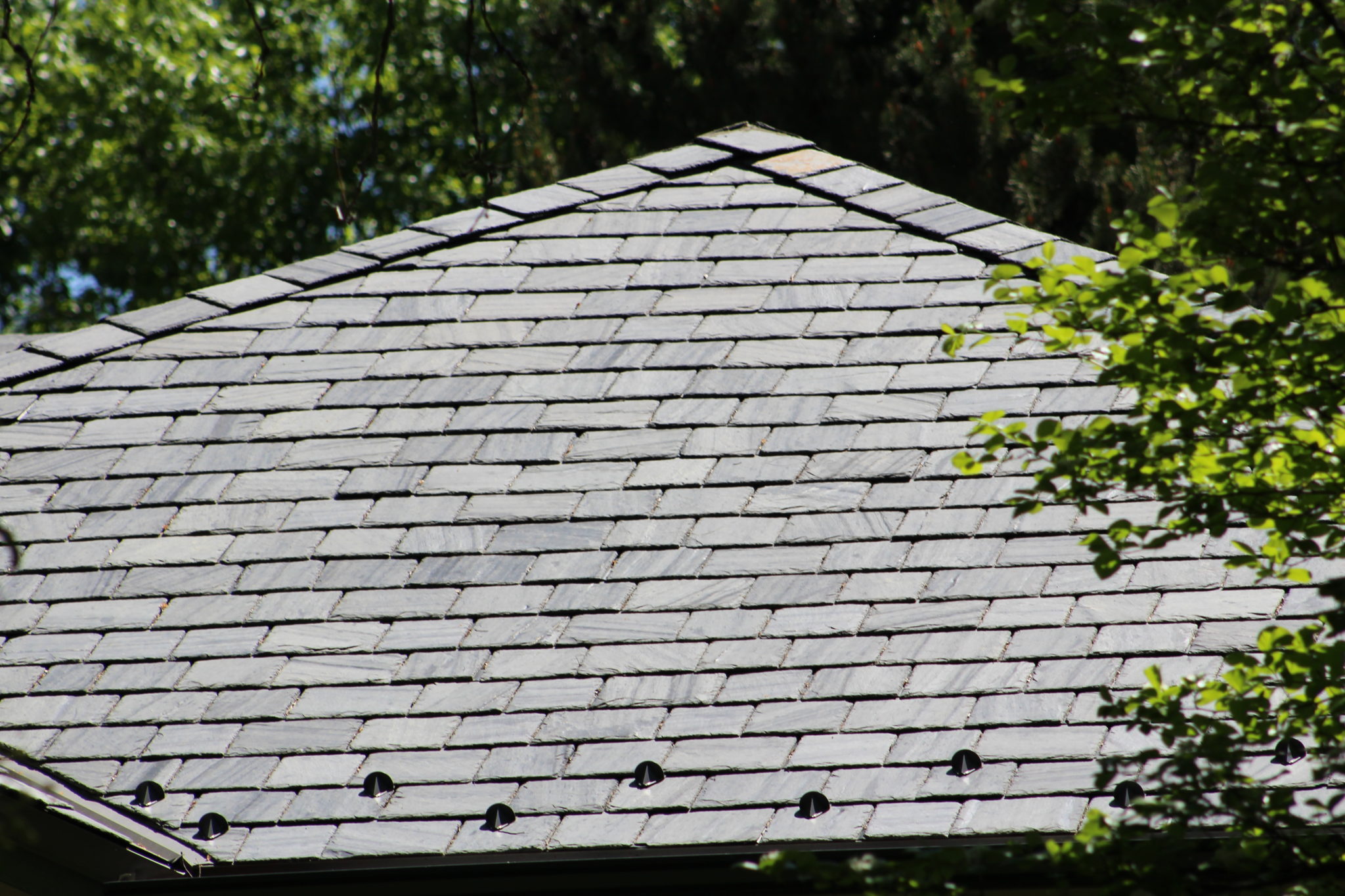 Slate Tile Roof close up