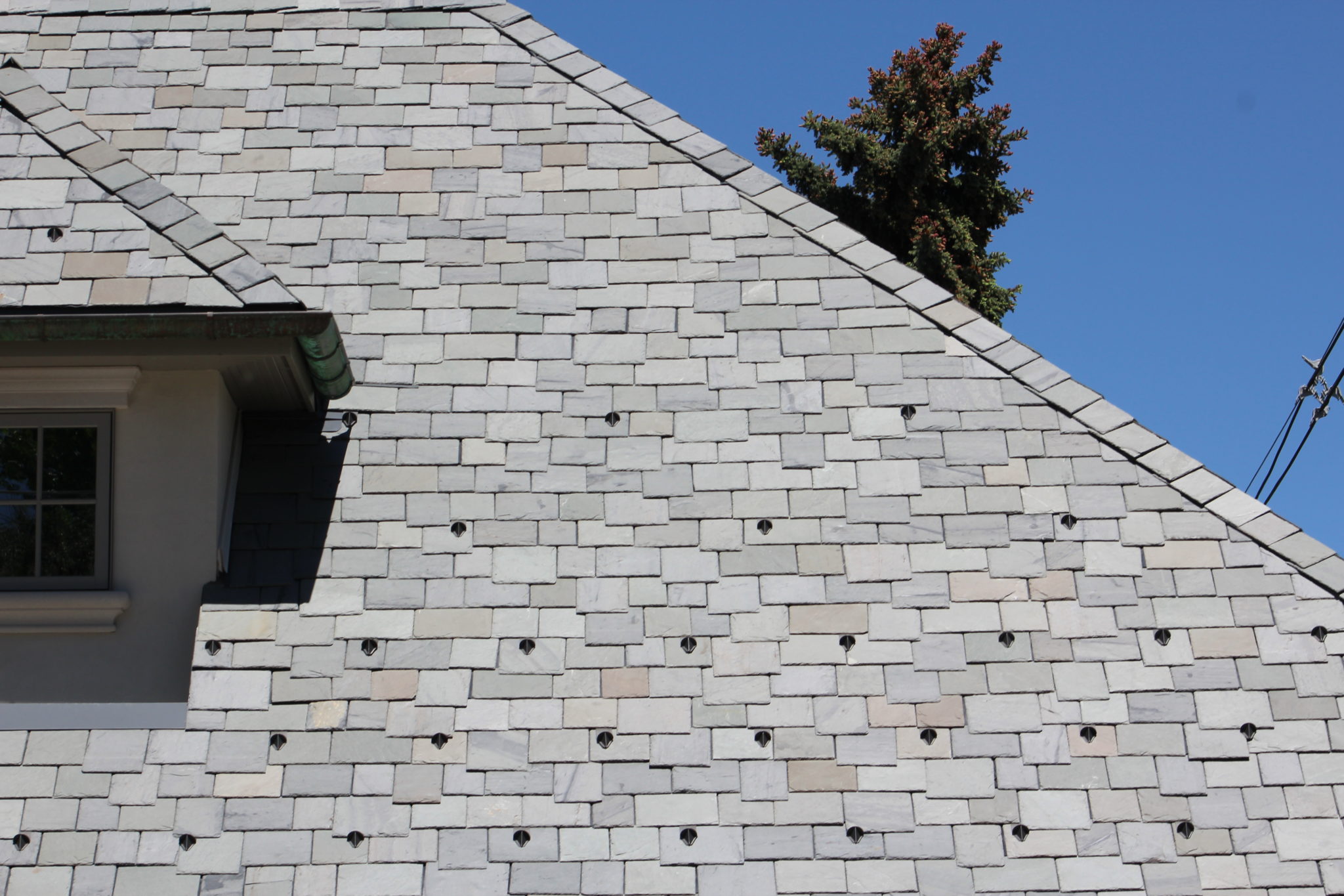 Close up of Slate Tec Tile Roof example
