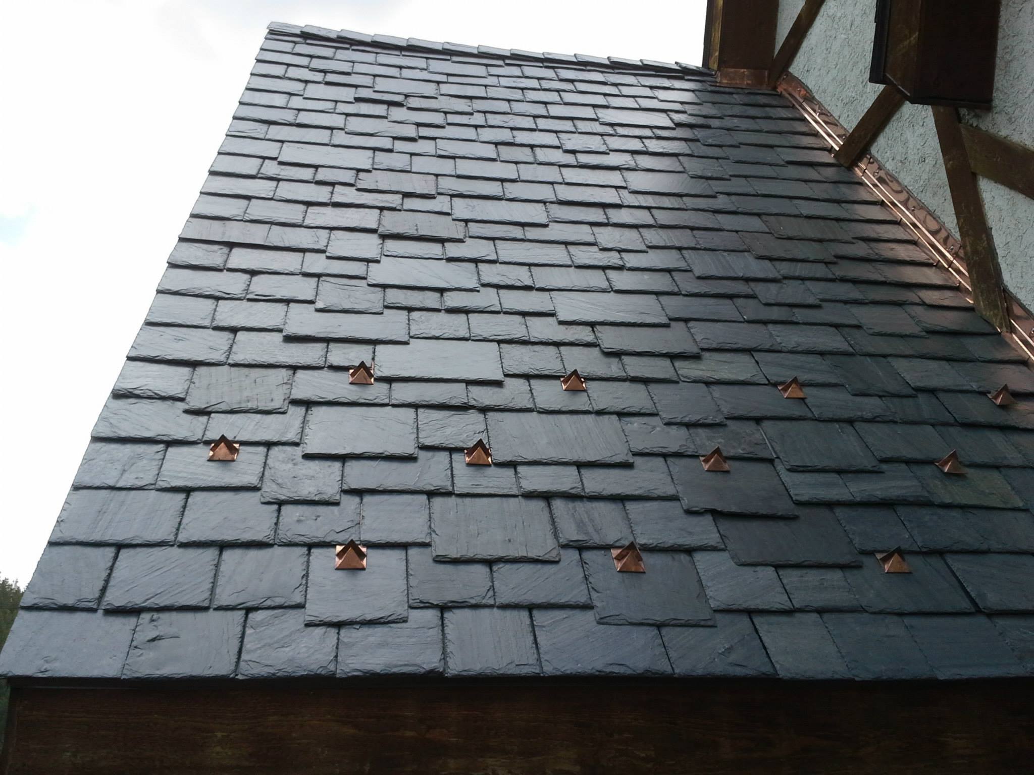 Close up of Slate Tec Tile Roof example